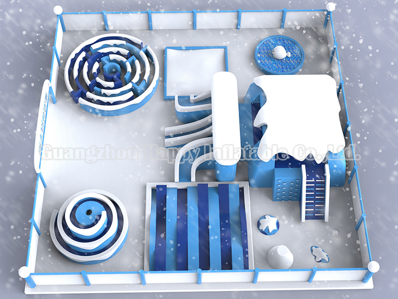  snow world inflatable playground toys